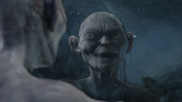 Le personnage de Gollum dans un film de la franchise « Le Seigneur des anneaux ».
