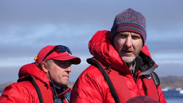 Grant Gilchrist, chercheur à bord du CanadaC3 Grant Gilchrist, chercheur à bord du CanadaC3