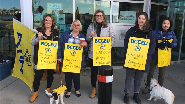 Grève tournante des employés de la bibliothèque régionale de l’île de Vancouver