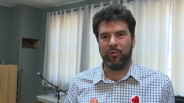 Le candidat de Québec solidaire de la Côte-du-Sud, Guillaume Dufour Le candidat de Québec solidaire de la Côte-du-Sud, Guillaume Dufour
