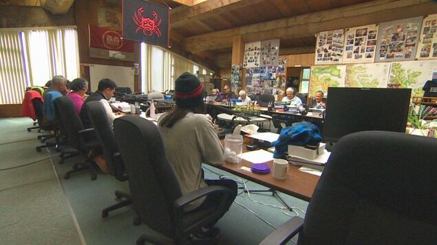 L'intérieur des locaux du Skidegate Haida Immersion Program (SHIP) L'intérieur des locaux du Skidegate Haida Immersion Program (SHIP)