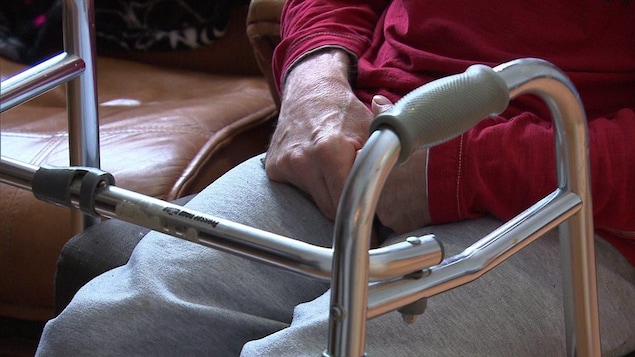 Une personne handicapée