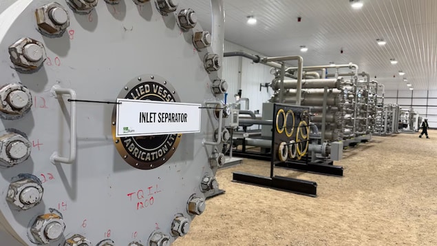 L'usine de purification de North American Helium, en Saskatchewan. 