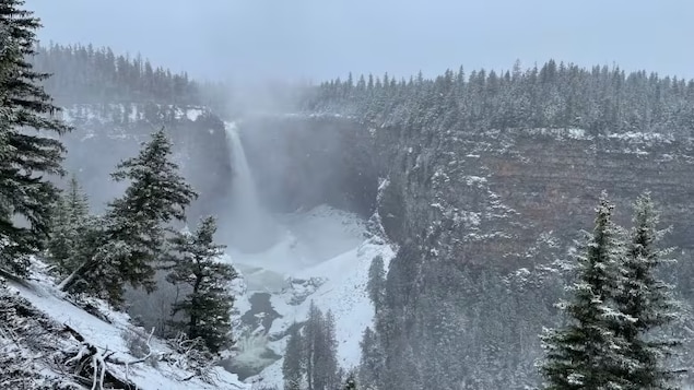 Helmcken Falls, pictured here in the winter, is the tallest waterfall in Wells Gray Provincial Park at 141 metres. The viewing point for the falls will close in May and June this year for upgrades. 
