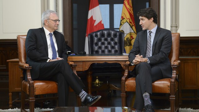 Garderies à 10 $ : Blaine Higgs rencontre Justin Trudeau