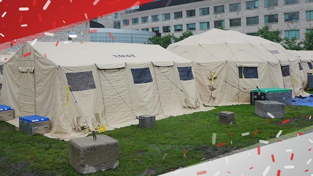 Cet hôpital temporaire regroupe une urgence, une unité de soins mineurs et une unité de soins intensifs.