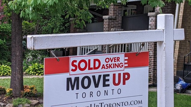 A real estate sign.