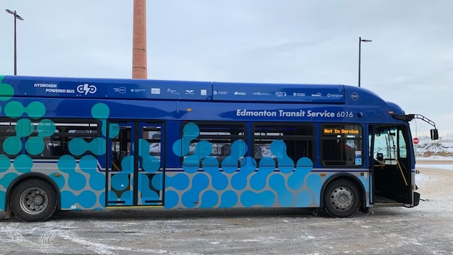 Un autobus que funciona con hidrógeno.
