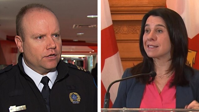 Ian Lafrenière et Valérie Plante. Ian Lafrenière et Valérie Plante.