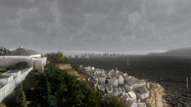 Une scène de l'expérience de réalité virtuelle Immersion Québec