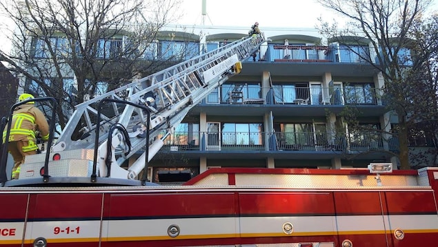La tâche était ardue pour les pompiers. La tâche était ardue pour les pompiers.