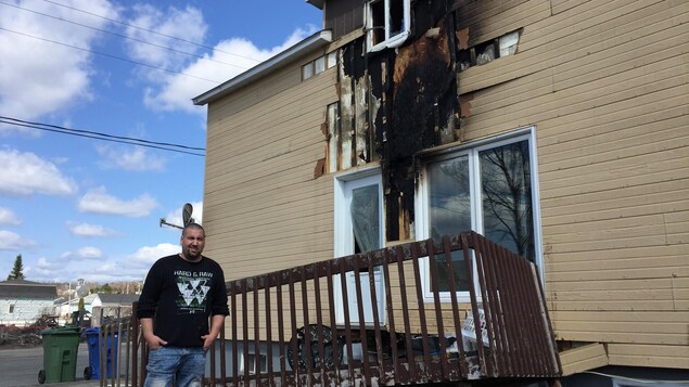 Michaël Gauthier a vu sa maison endommagée. Michaël Gauthier a vu sa maison endommagée.