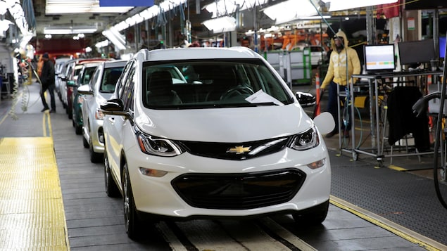 Un véhicule Chevrolet Bolt EV 2018 chez General Motors Orion Assembly à Lake Orion, Michigan. Un véhicule Chevrolet Bolt EV 2018 chez General Motors Orion Assembly à Lake Orion, Michigan.