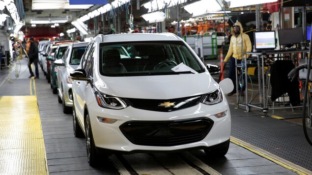 Un véhicule Chevrolet Bolt EV 2018 chez General Motors Orion Assembly à Lake Orion, Michigan.
