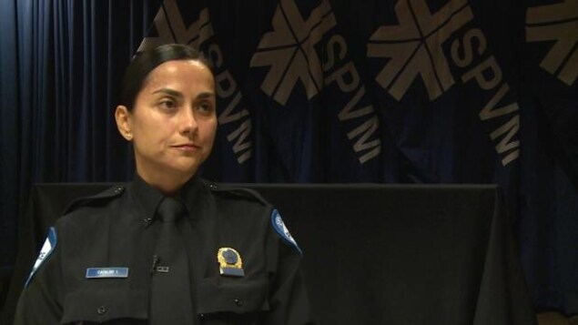 Ingrid Cataldo, une agente de recrutement au sein du SPVM, assure que le corps policier travaille à attirer davantage de minorités visibles dans ses rangs. Ingrid Cataldo, une agente de recrutement au sein du SPVM, assure que le corps policier travaille à attirer davantage de minorités visibles dans ses rangs.