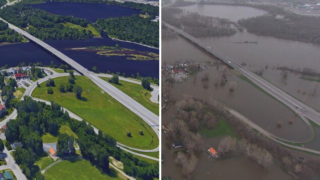 L'autoroute 50 avant et après L'autoroute 50 avant et après