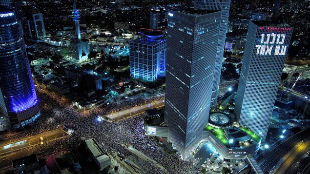 Manifestation à Tel-Aviv.