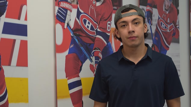 Le hockeyeur cri Israel Mianscum présent au camp de développement du Canadien