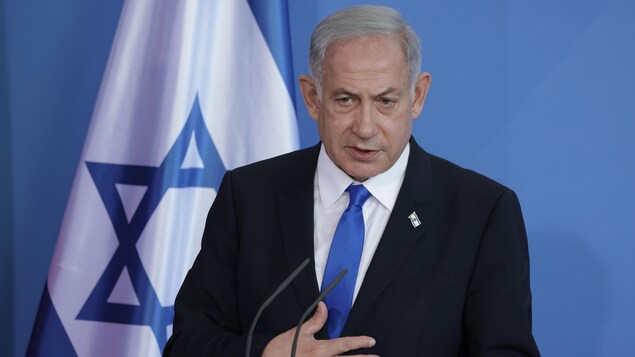 Le premier ministre d'Israël Benyamin Nétanyahou lors de sa visite à Berlin plus tôt en mars.