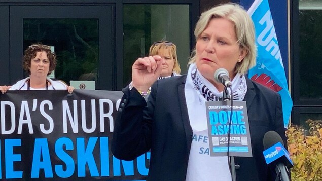 Manque de main-d’oeuvre : des infirmières manifestent dans les Maritimes