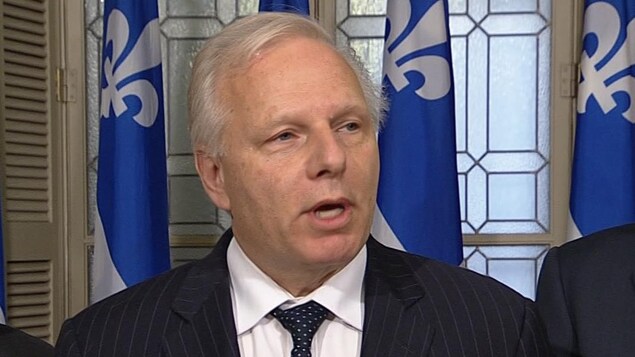 Le chef du Parti québécois, Jean-François Lisée, en point de presse mercredi Le chef du Parti québécois, Jean-François Lisée, en point de presse mercredi