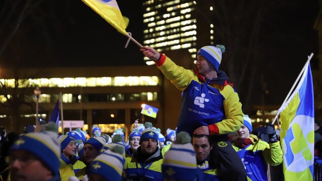 Des membres de la délégation de l'Est-du-Québec à la 54e finale des Jeux du Québec