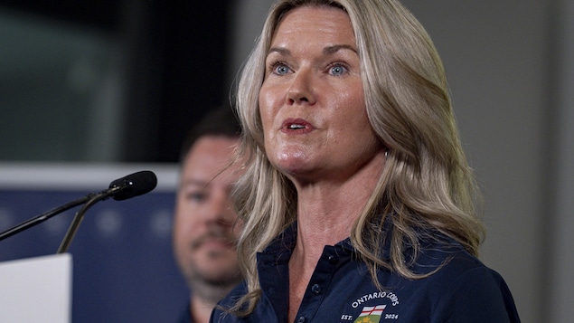 Feux de forêt en Ontario : la ministre Jill Dunlop interrompt une entrevue