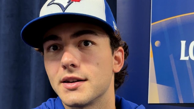 Le voltigeur des Blue Jays de Toronto, Joey Loperfido.