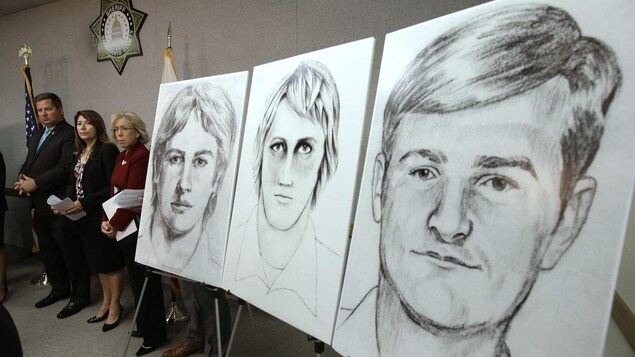 L'enquête concernant le Golden State Killer a été rouverte il y a deux ans. À ce moment, les autorités policières ont rendu publics des croquis du présumé criminel. L'enquête concernant le Golden State Killer a été rouverte il y a deux ans. À ce moment, les autorités policières ont rendu publics des croquis du présumé criminel.