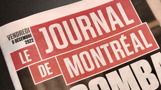 La Une du Journal de Montréal de vendredi.