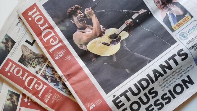 Trois éditions du journal Le Droit