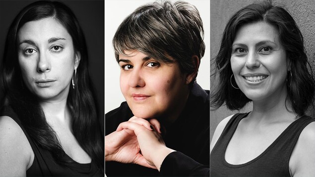 Montage des trois portraits des trois femmes.
