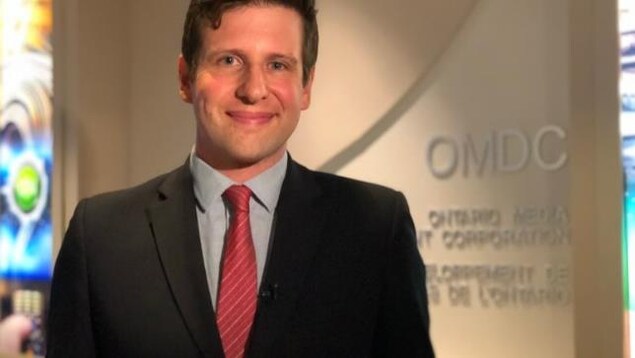 Justin Cutler, le commissaire du Film à la Société de développement de l'industrie des médias de l'Ontario Justin Cutler, le commissaire du Film à la Société de développement de l'industrie des médias de l'Ontario
