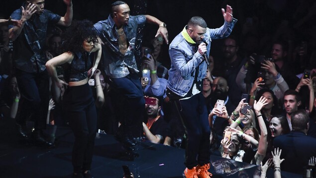 Singer Justin au Madison Square Garden durant son concert « Man of the Woods » en mars à New York. Singer Justin au Madison Square Garden durant son concert « Man of the Woods » en mars à New York.