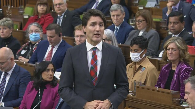 Justin Trudeau à la Chambre des communes