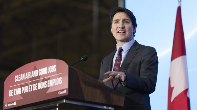 Le premier ministre Justin Trudeau à Windsor aujourd’hui