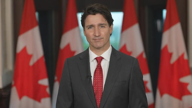 加拿大總理特魯多在155周年國慶日透過視頻致辭。