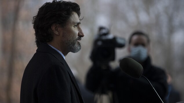 Justin Trudeau de profil.