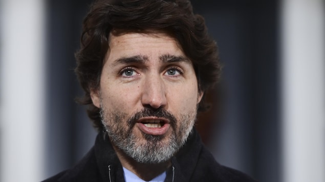 Gros plan de Justin Trudeau.