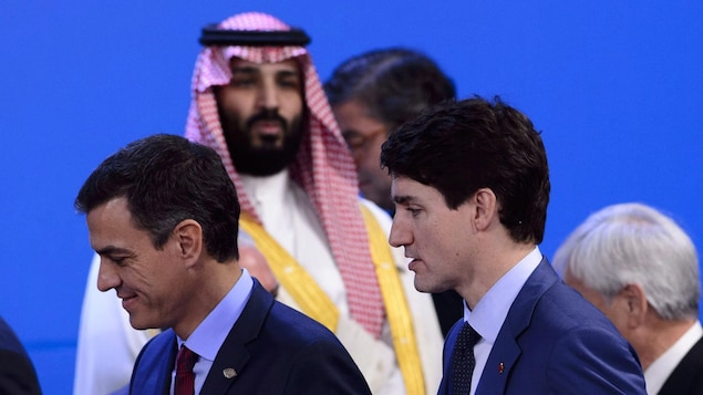 Justin Trudeau et Mohammed ben Salmane