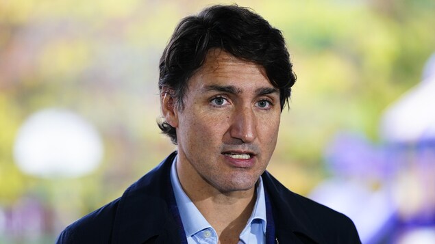 Gros plan de Justin Trudeau.