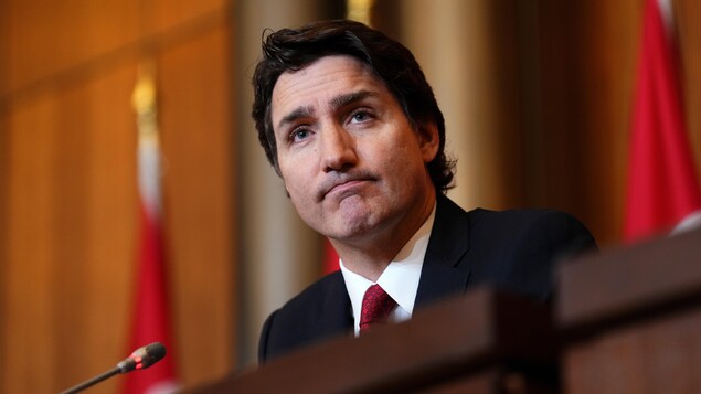 Le premier ministre Justin Trudeau en conférence de presse à Ottawa le 5 juin 2023.