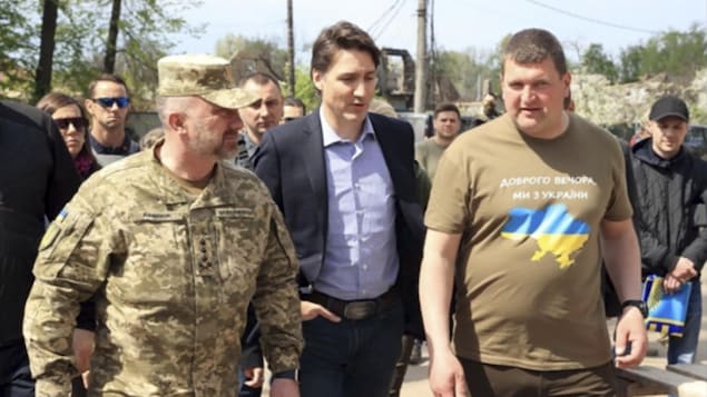 Justin Trudeau and Oleksandr Markouchine.