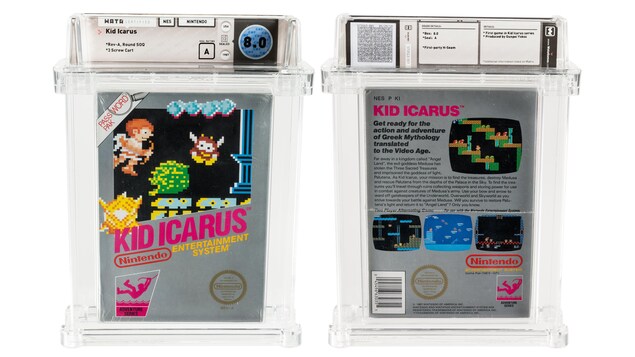 Une photo montrant l'emballage du jeu vidéo Kid Icarus dans un boîtier protecteur en plastique.