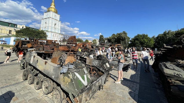 Cups of war that dazzle and disturb in Kyiv |  The war in Ukraine