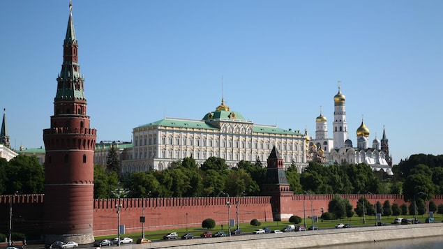 Vue sur le Kremlin, à Moscou.