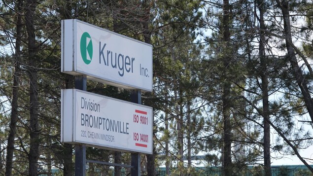 L'usine Kruger de Sherbrooke.