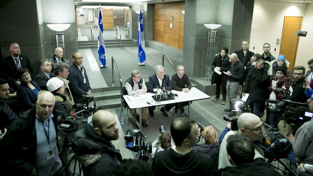 Point de presse de Régis Labeaume, Philippe Couillard et Martin Coiteux
