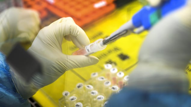 Un employé dans un laboratoire.