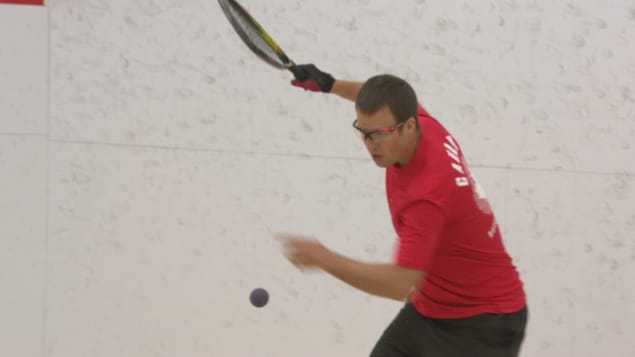 Lee Connell en route pour les Championnats du monde de racquetball